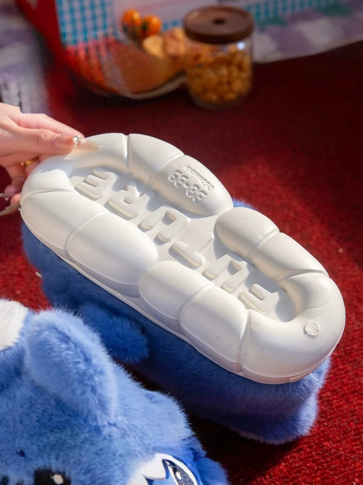 Shark Plush Slippers - Cozy Winter House Shoes with Bite!