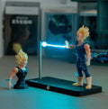 Dragon Ball Z Magnetic Night Light – Creative Goku & Vegeta Energy Beam Lamp for Desk or Room Decor