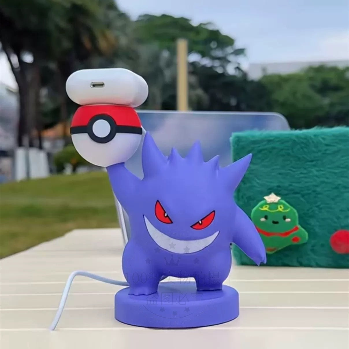 Ghost Wireless Charging Stand - 3D Printed Apple Watch & AirPods Holder