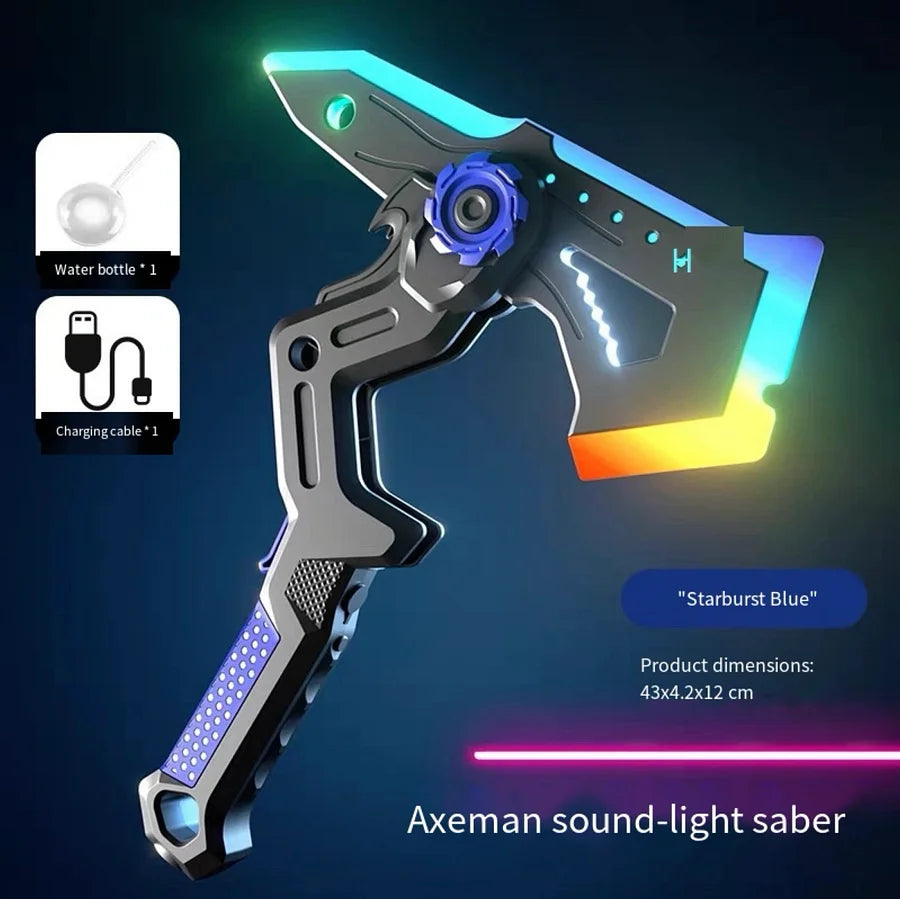 LED Battle Blade - Light Sword with Mist Effect & Sound (Dual-Mode Transforming)