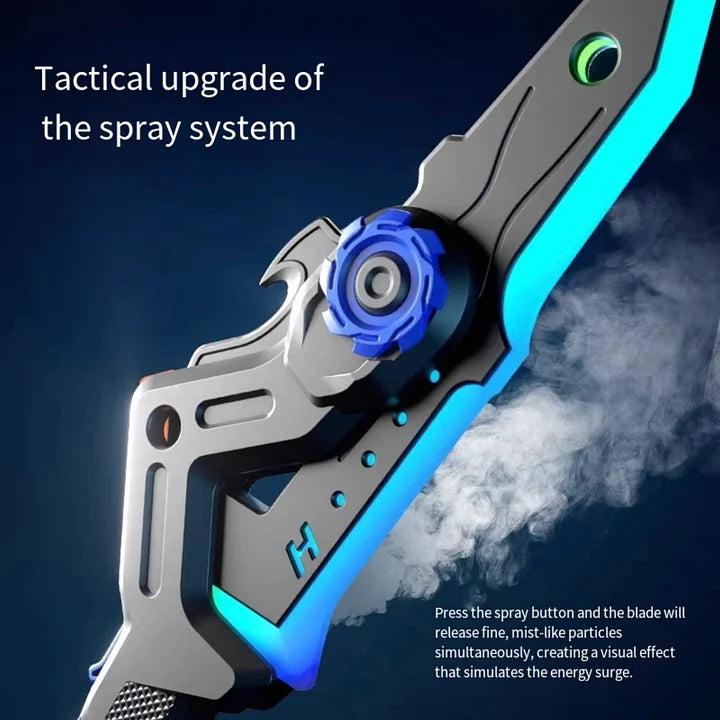 LED Battle Blade - Light Sword with Mist Effect & Sound (Dual-Mode Transforming)