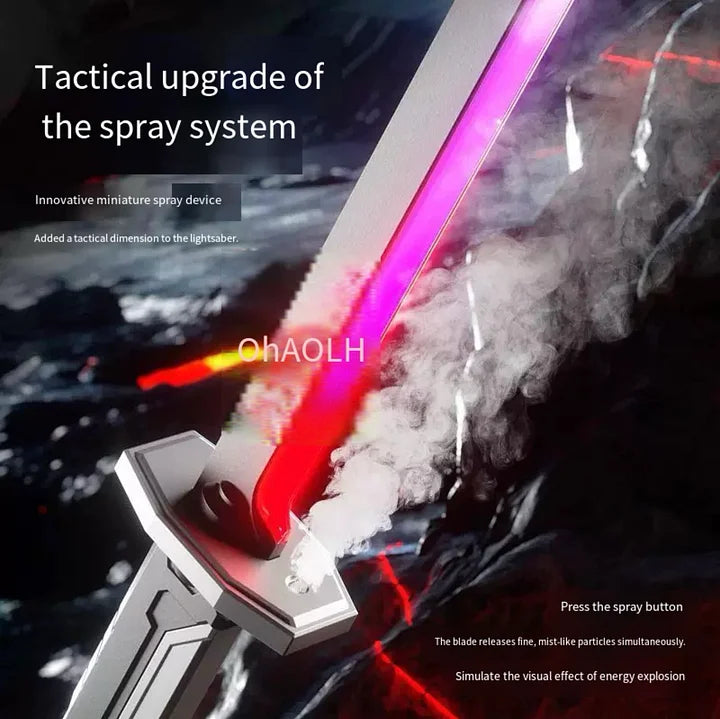 LED Light Sword - Colorful Streaming Spark Blade for Kids (Short Samurai Style)