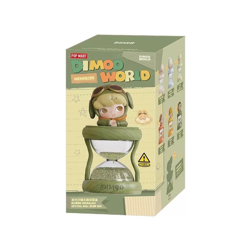 POPMART DIMOO Time Series Light-Up Hourglass Crystal Ball – Blind Box Collectible Figure