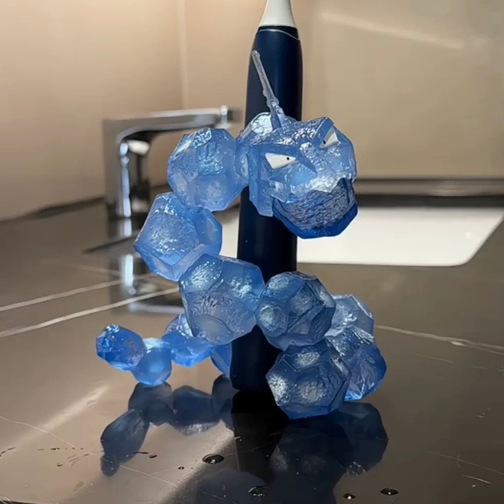 Pokemon Onix Toothbrush Holder - Crystal Rock Snake Bathroom Organizer