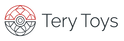 Logo of Tery Toys with a red and black circular design on a white background