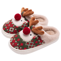 Cute Plush Reindeer Slippers