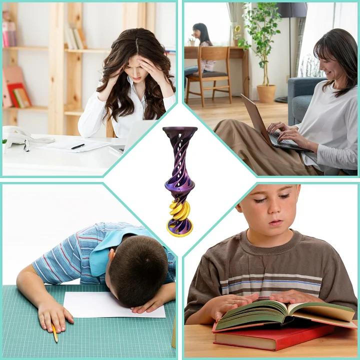 Spiral Cone Fidget Toys - 3D Printed Screw Toys for Stress Relief & Focus