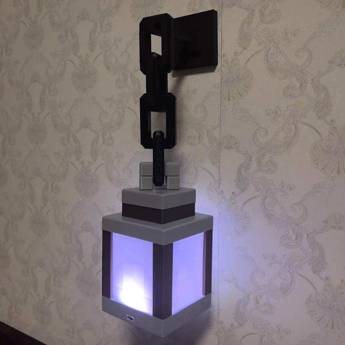 Minecraft Pixel LED Night Light – Rechargeable Touch Lamp for Bedside & Gaming Room Decor