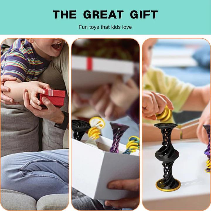 Spiral Cone Fidget Toys - 3D Printed Screw Toys for Stress Relief & Focus